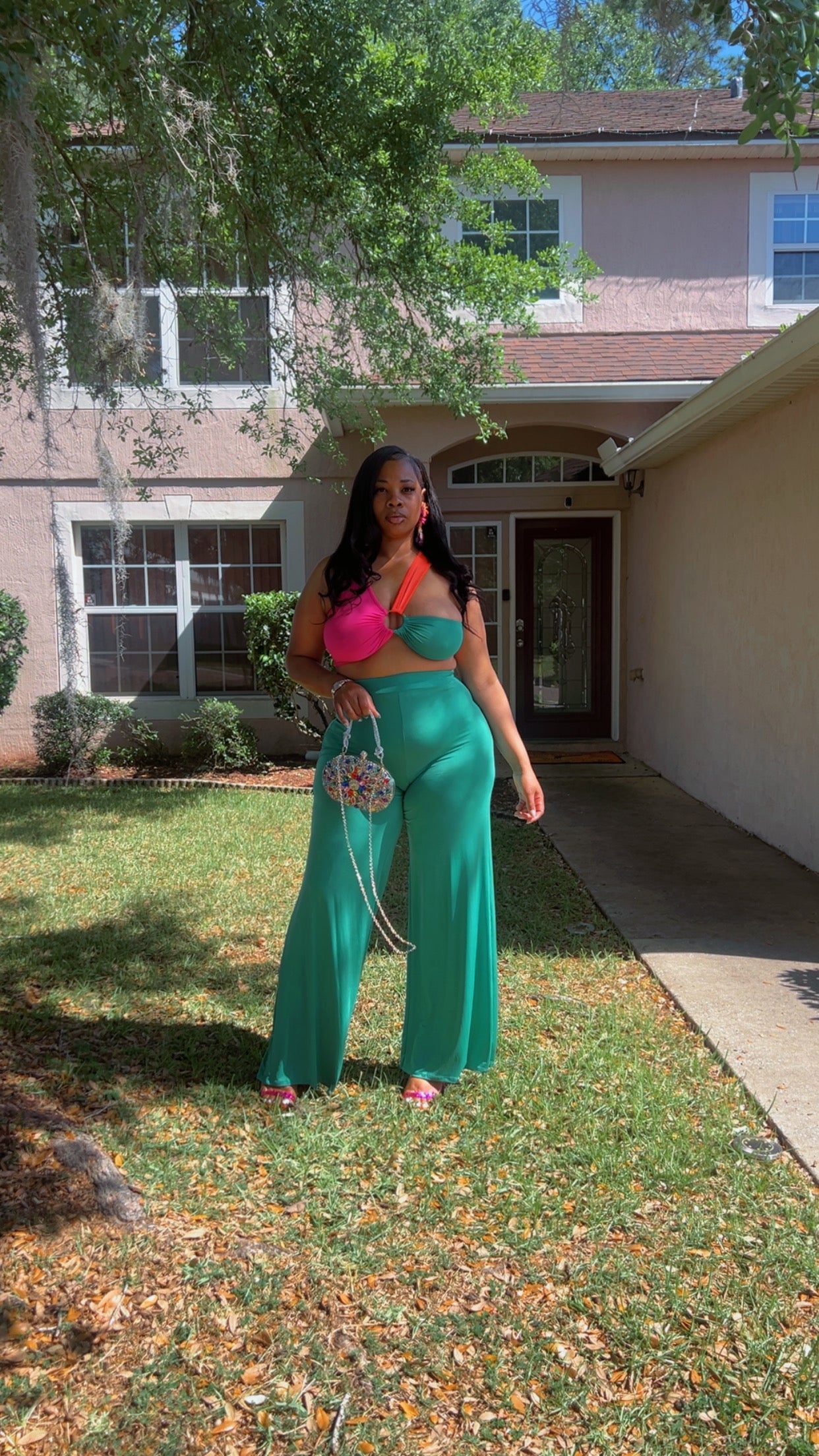 “Spring Blossom 🌺 Teas” Pant Set