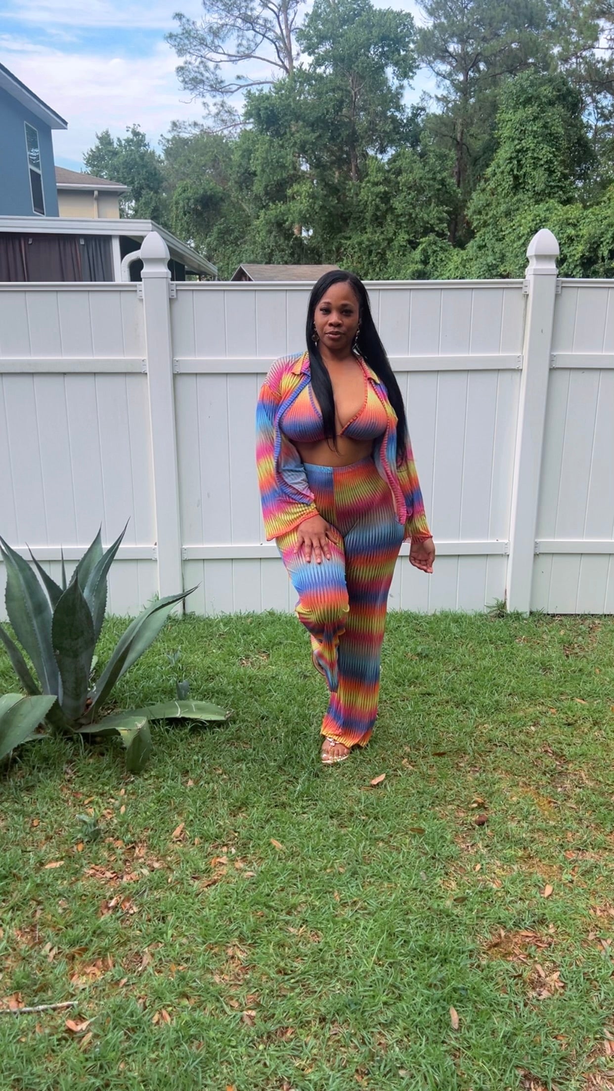 “3PC PALMS RETREAT” PANT SET