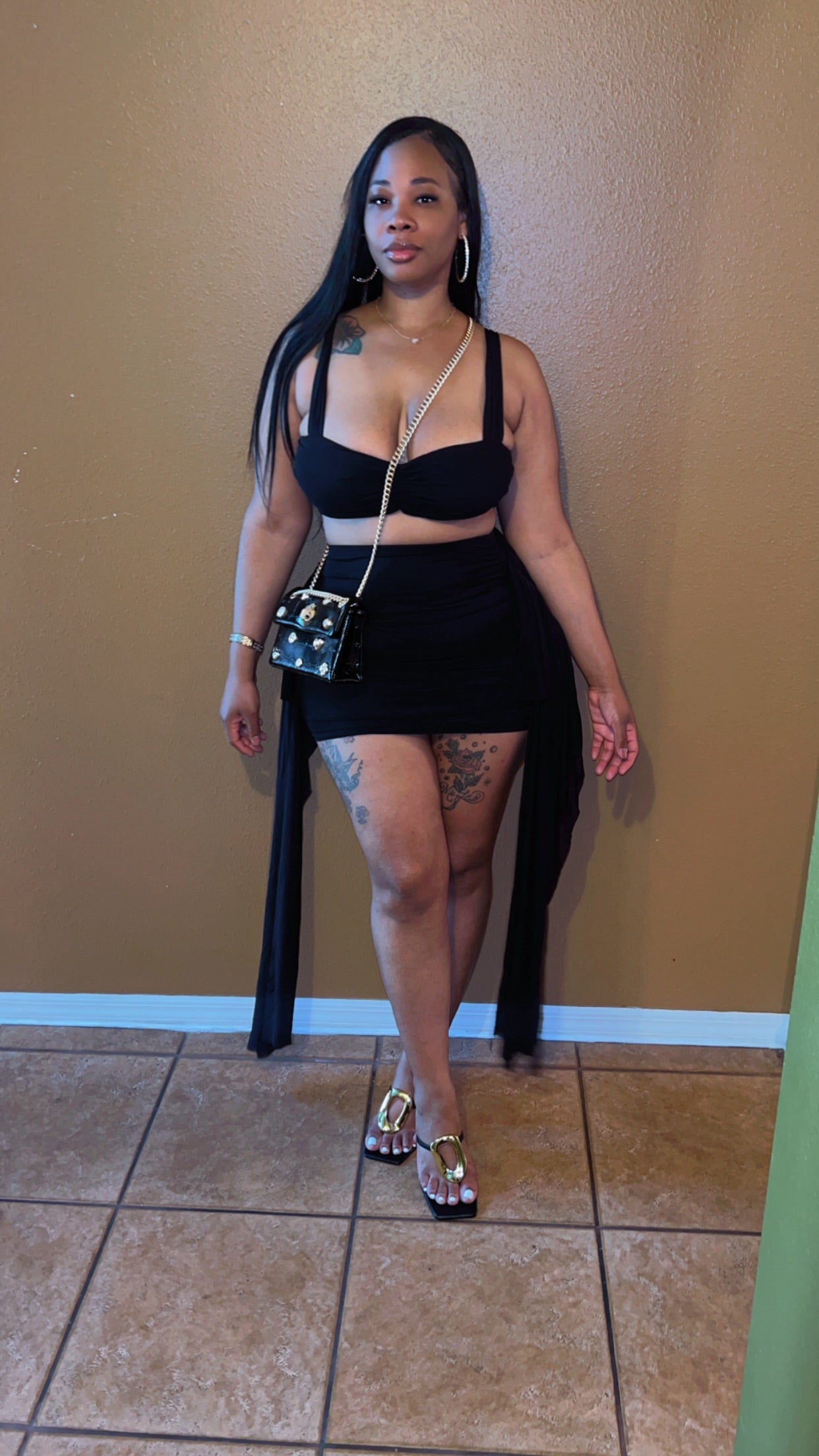 “FLATTER ME OFF”SKIRT SET