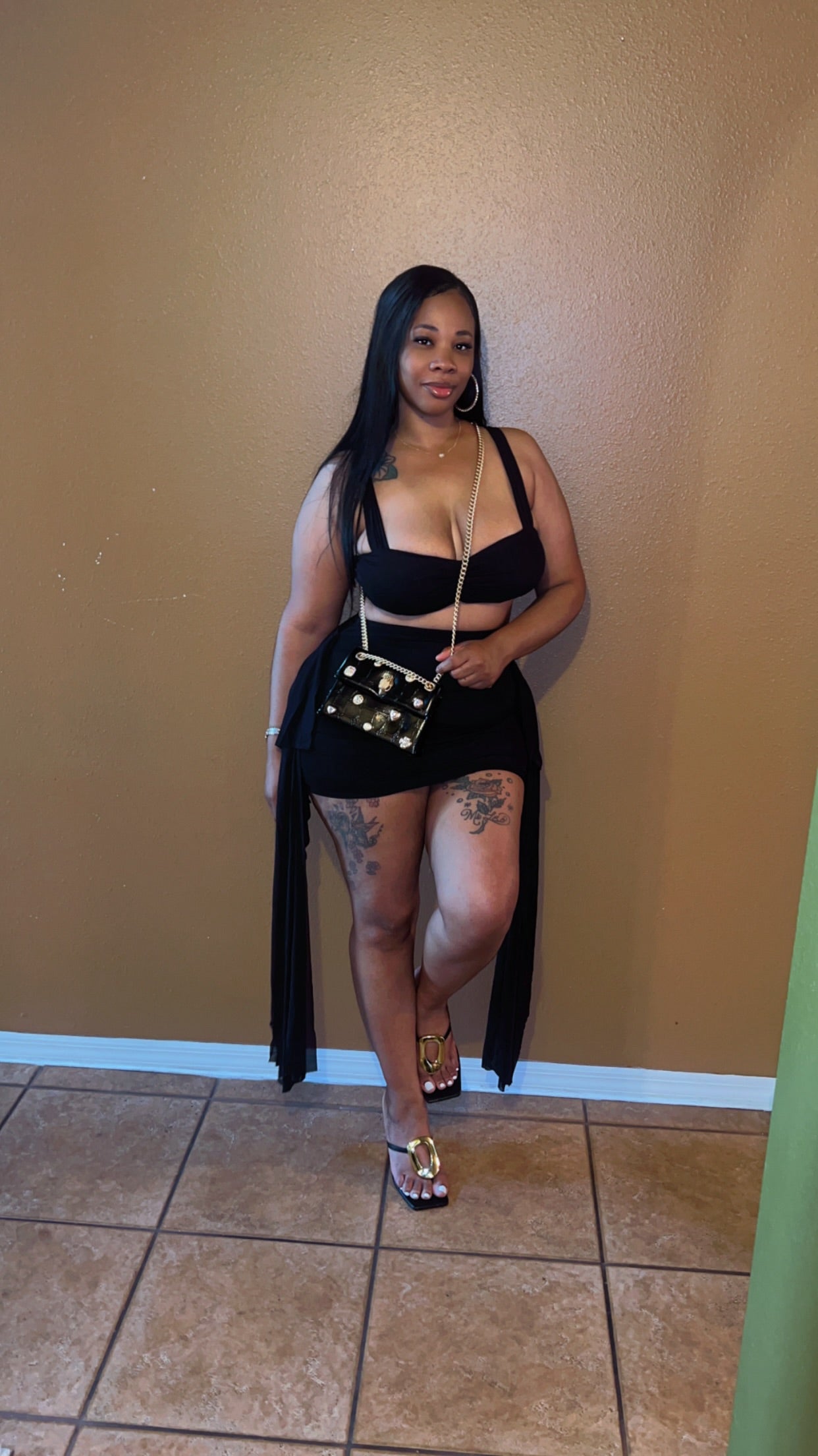 “FLATTER ME OFF”SKIRT SET