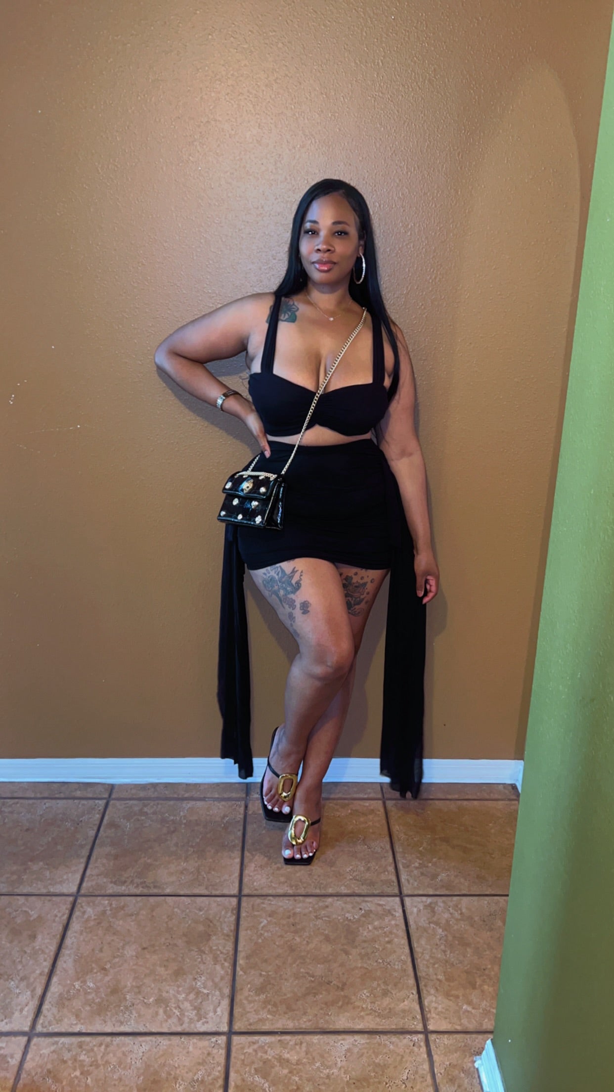 “FLATTER ME OFF”SKIRT SET