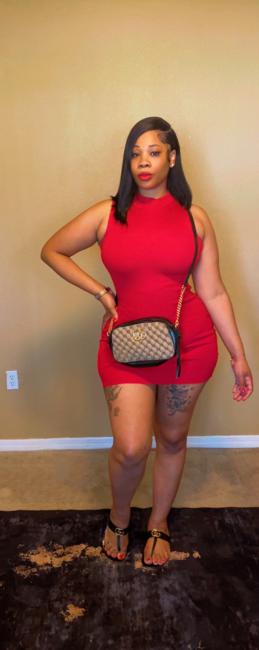 "Red Flag Energy" Dress
