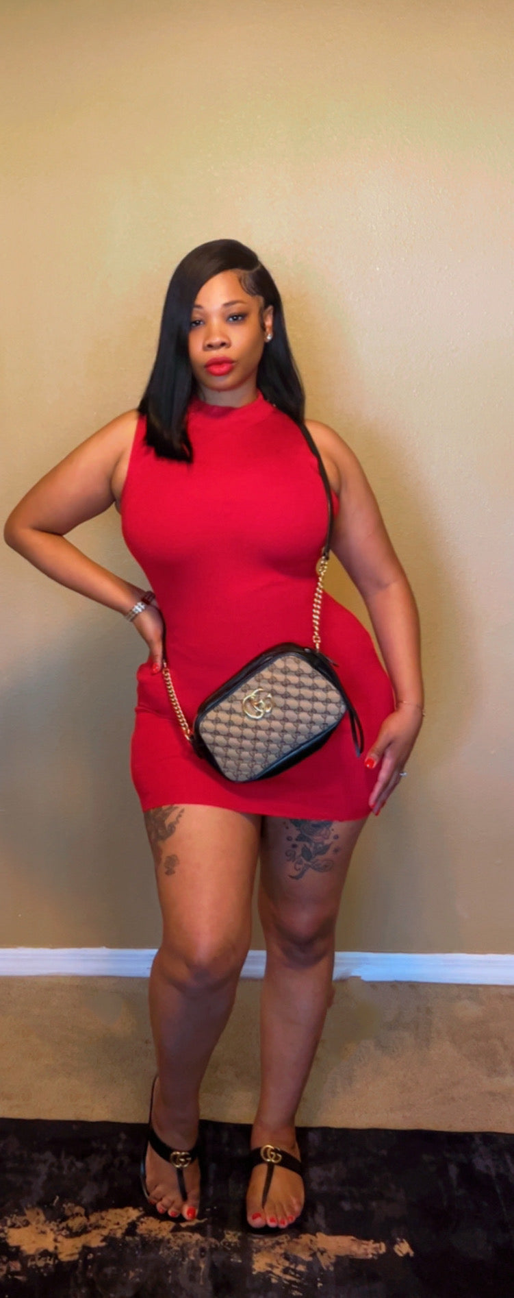 "Red Flag Energy" Dress